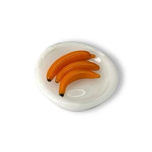 Terp pearl "Banana", mini borosilicate sculpture, 1 psc