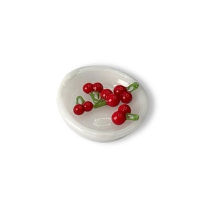 Terp pearl "Cherry", mini borosilicate sculpture, 1 psc