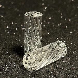 Glass Tip,  Reusable Smoking Filter, 10mm * 28mm, Transparent, 1 psc