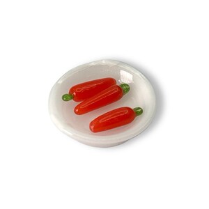 Terp pearl "Carrot", mini borosilicate sculpture, 1 psc