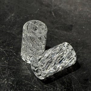 Glass Tip,  Reusable Smoking Filter, 12mm * 20mm, Transparent, 1 psc
