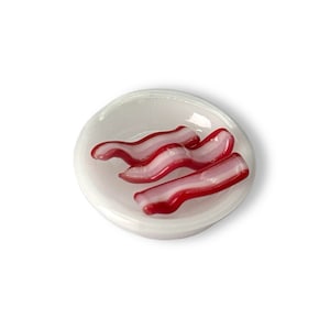Terp pearl "Bacon", mini borosilicate sculpture, 1 psc