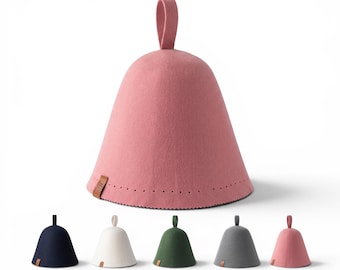 XL saunamuts van merinowol, banyahoed van 100% wolvilt, handgemaakte saunamuts uit één stuk voor mannen vrouwen, Finse sauna cadeau, verstelbare pasvorm