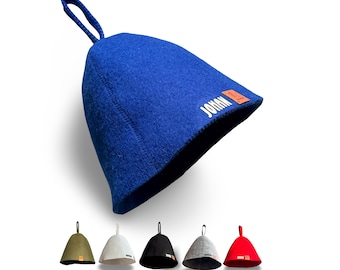 Multicolor Sauna Hats – Wool Blend Felt Handmade | Wellness gift - Heat Protection - Hair Protection | Unisex Banya and Steam Room Caps