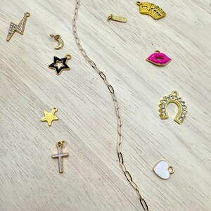 Extra small rose gold paperclip trucker hat chain. Handmade Trucker hats. To add charm, specify in personalization.