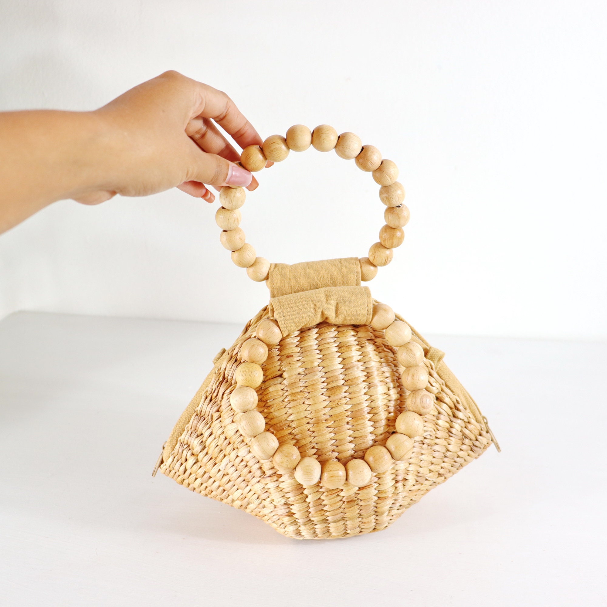 Women's Straw Top Handle Bag, Fashion Casual Top Handle Bag, Gift for ...
