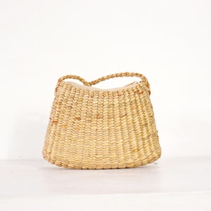 Natural Basket Handmade Straw bag, Water Hyacinth Bag, Woven Bag, Seagrass Bag, Beach Bag, Shoulder Bag or Cross Body Bag