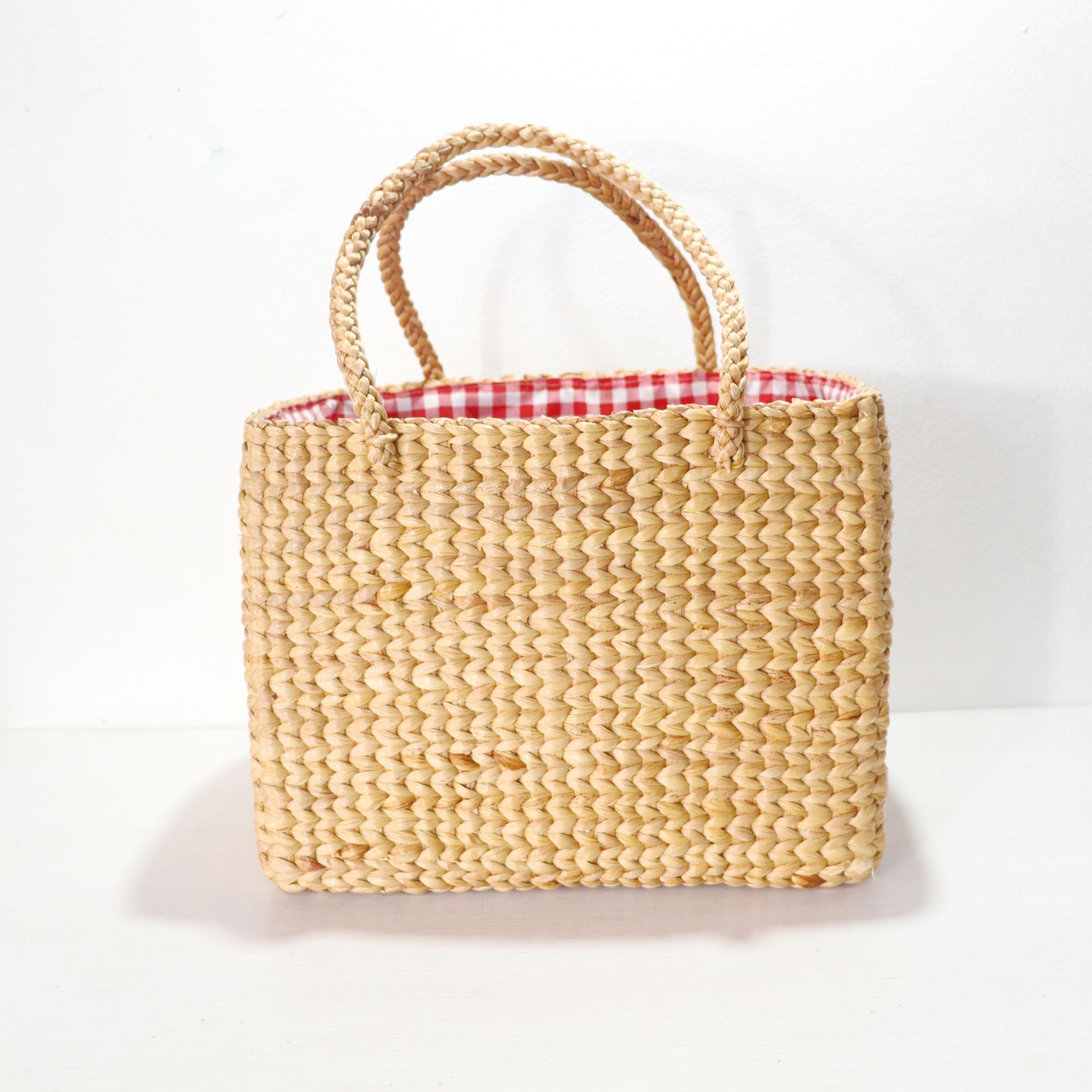 Simandra Borsa Per La Spesa, Cestino Per La Spesa, In Vimini, Con - Foto 7