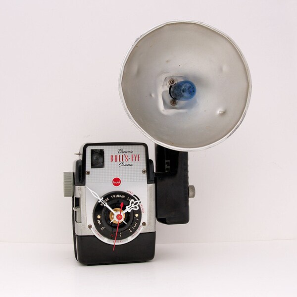 Recycled Kodak Brownie Camera Clock