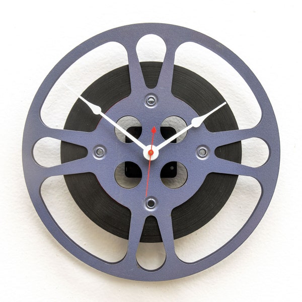 Film Reel Wall Clock Etsy