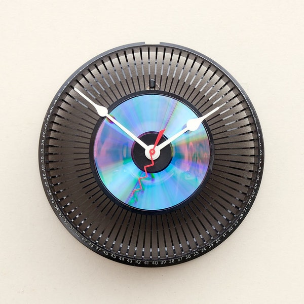 Clock made from a recycled Kodak Slide Carousel