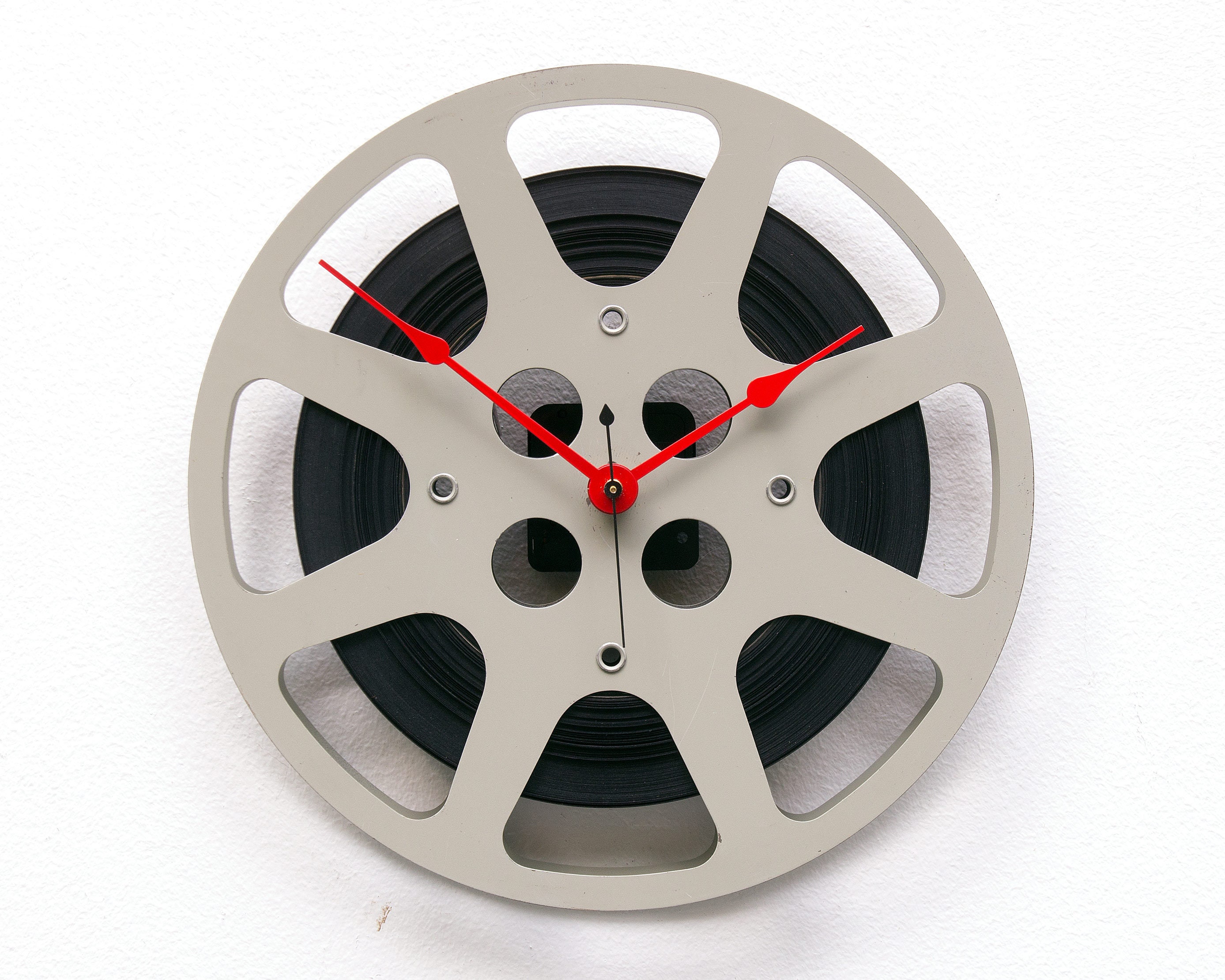 Film Reel Wall Clock Filmmaker Movie Theater Decor | Etsy