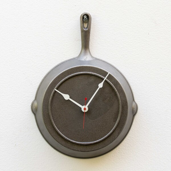 Frying Pan Clock Etsy