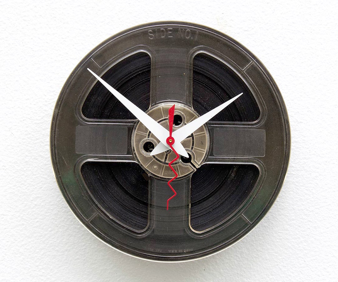 Audio Tape Reel Clock Audiophile Analog Steampunk Upcycle Etsy