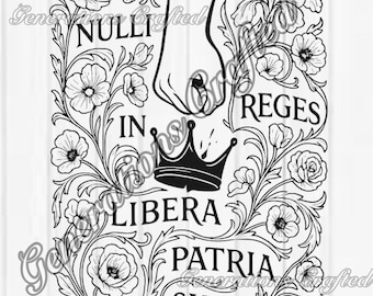 Nulli Reges Protest Shirt – No Kings in a Free Land – Latin Resistance SVG and PNG