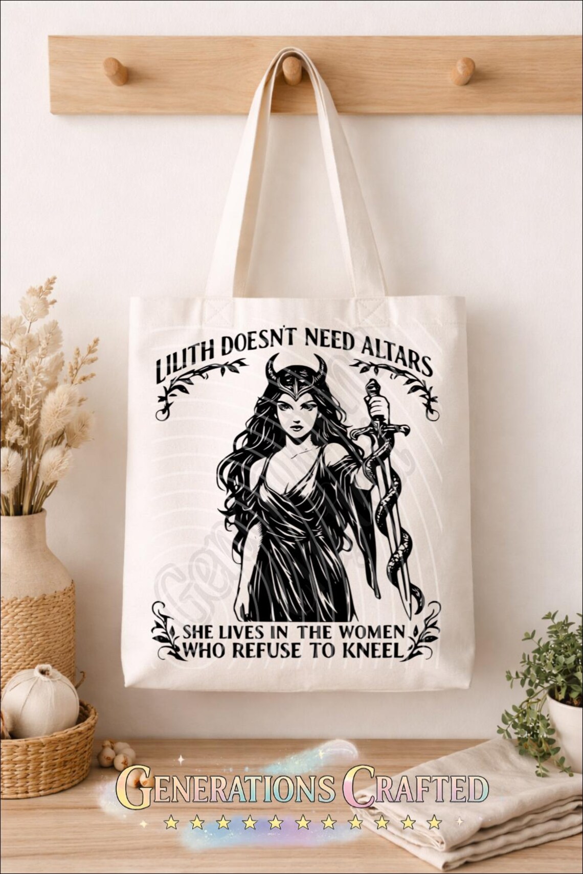 Lilith Doesn’t Need Altars SVG PNG | Gothic Feminist Quote | Cricut Cut ...