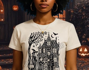 Haunted House Halloween SVG PNG: Gothic Trick or Treat Design
