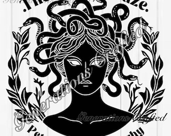 The Female Gaze- Petrify the Patriarchy- Medusa SVG and PNG