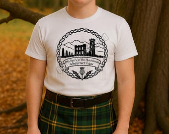 Highlands Scotland SVG PNG: Robert Burns Poem, Castle & Thistle (Digital Download
