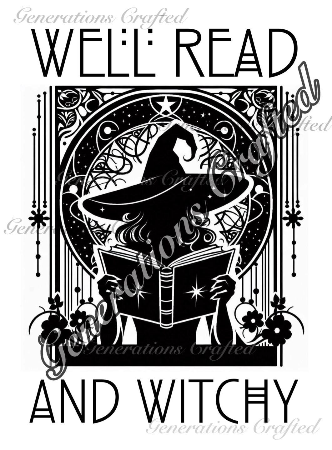 Well Read and Witchy SVG and PNG