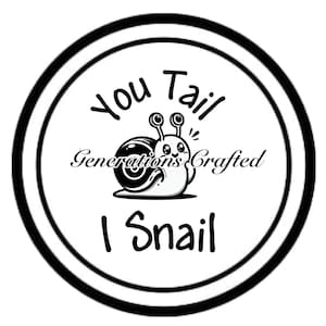 Autocollant pour voiture You Tail I escargot SVG et PNG