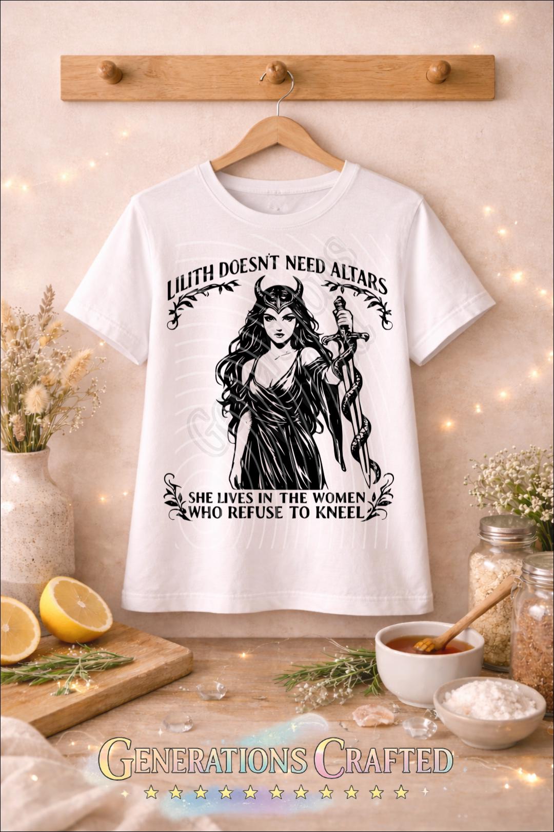 Lilith Doesn’t Need Altars SVG PNG | Gothic Feminist Quote | Cricut Cut ...
