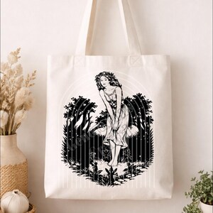 Midsummer Eve Fairy SVG and PNG | Edward Robert Hughes Inspired Art
