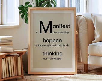 Arte impressa com citação de manifestação: pôster de tipografia moderna (download digital)