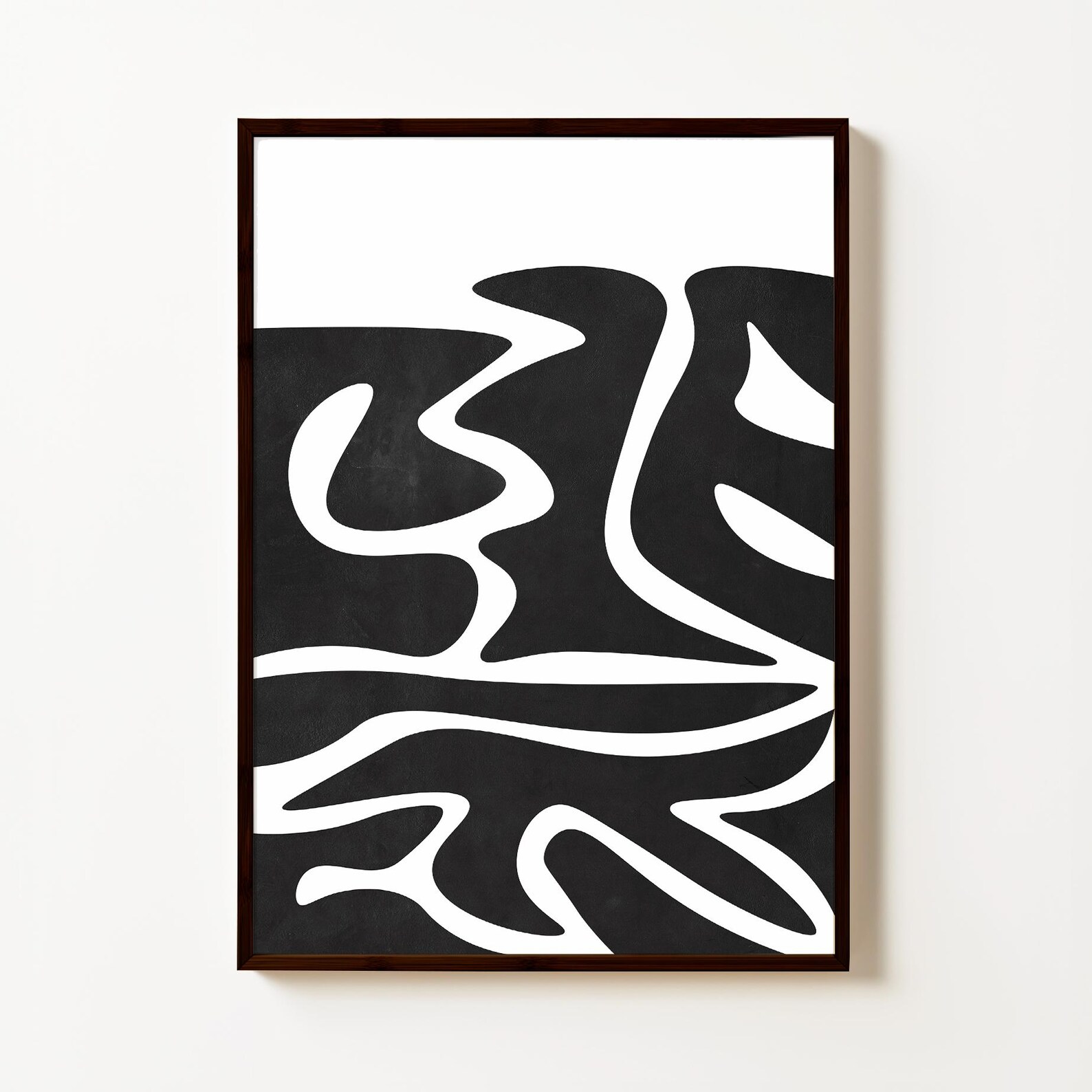 Minimalist Abstract Black and White Printable Wall Art | Modern ...