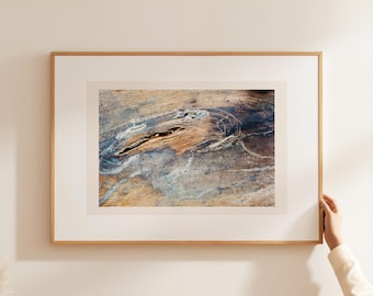 Japandi Abstract Landscape Print: Neutral Zen Wall Art (Instant Download)