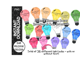 Science Inventors Poster Set – STEM Classroom Decor (Digital Download)