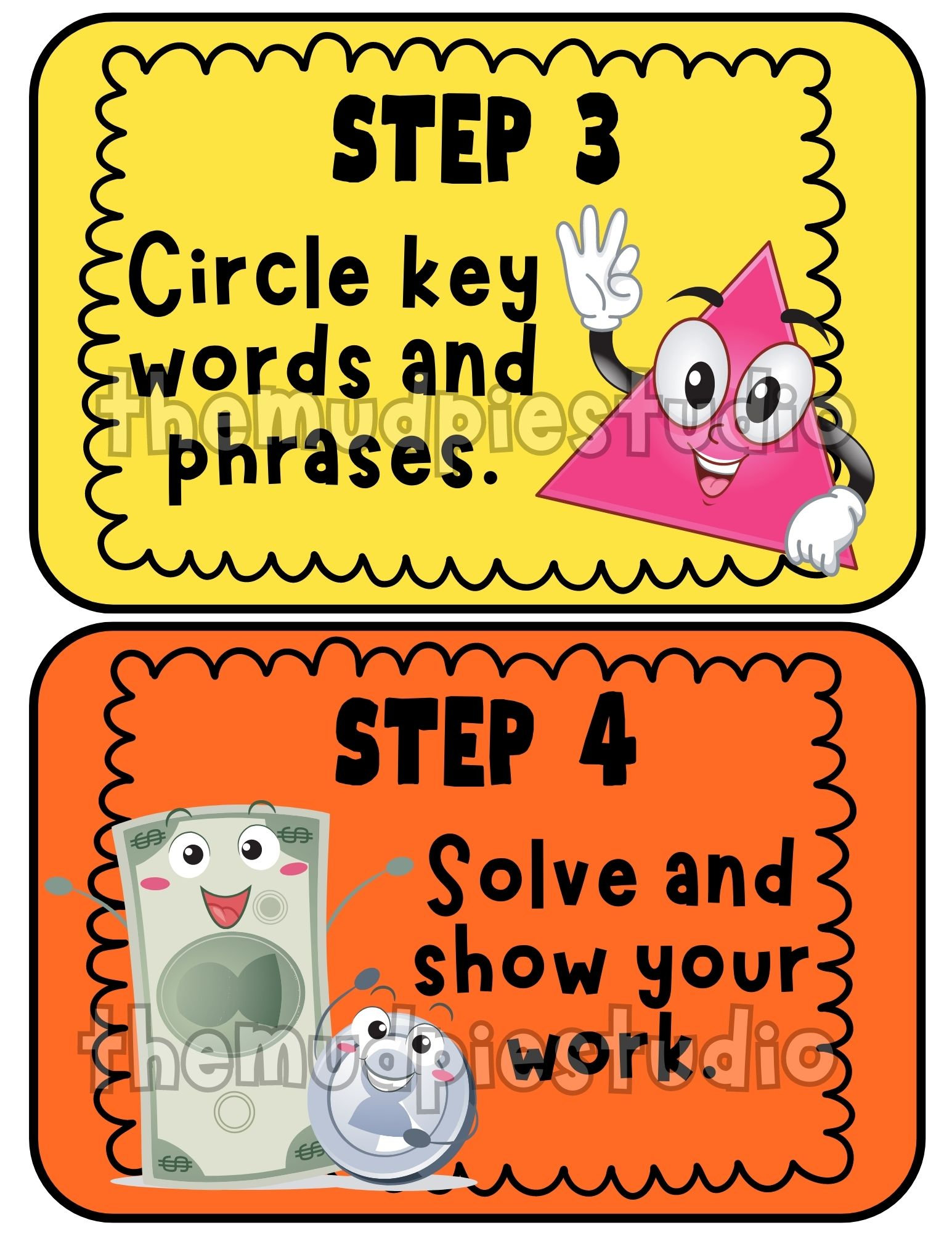 Math Problem Solving Strategy Posters – Classroom Decor (digital ...