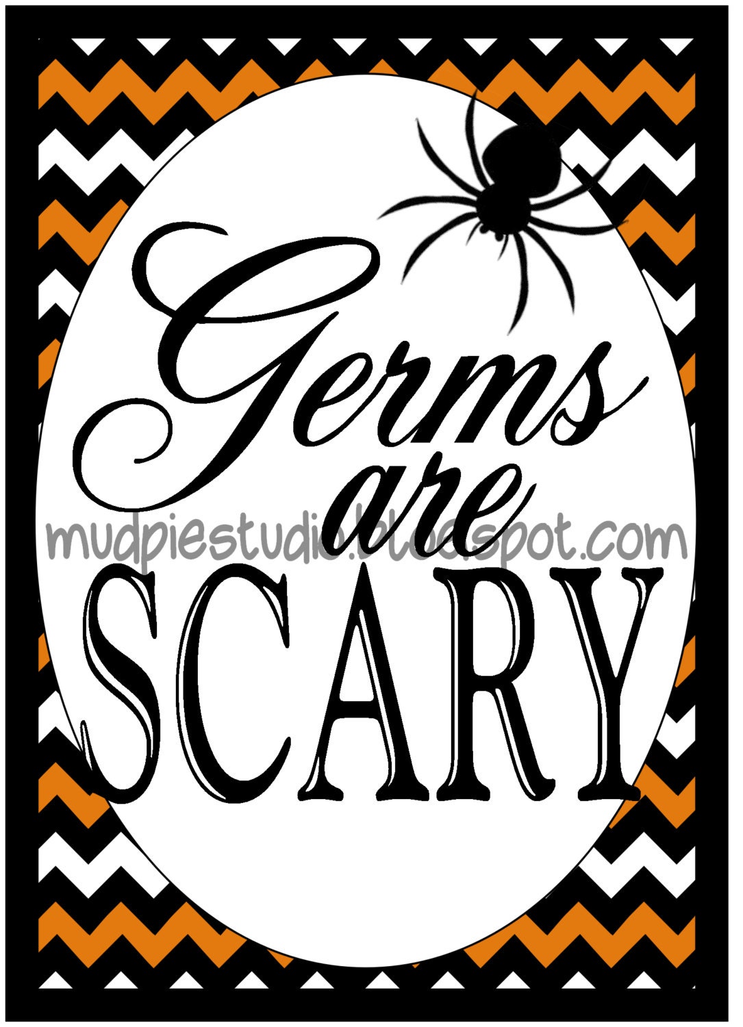 Free Printable Germs Are Scary Free Printable Germs Are Scary