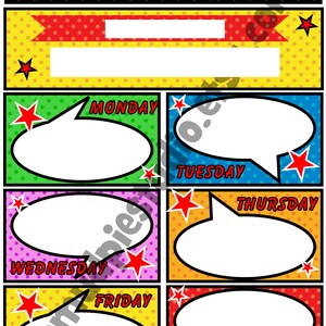 Editable Superhero Teacher Appreciation Week Itinerary (Digital Download) image 2