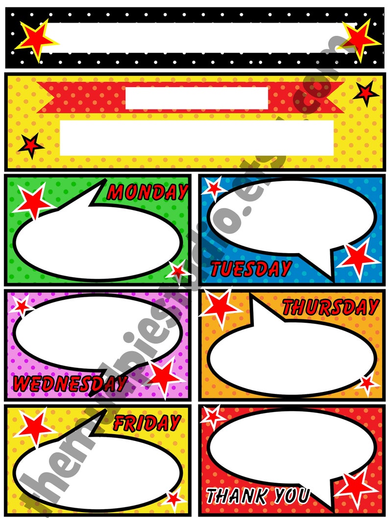 Editable Superhero Teacher Appreciation Week Itinerary (Digital Download) image 2