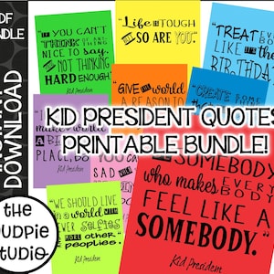 Kid President poster, kid president quote, kid president printable, classroom decor, teacher printable, growth mindset printable, download image 1