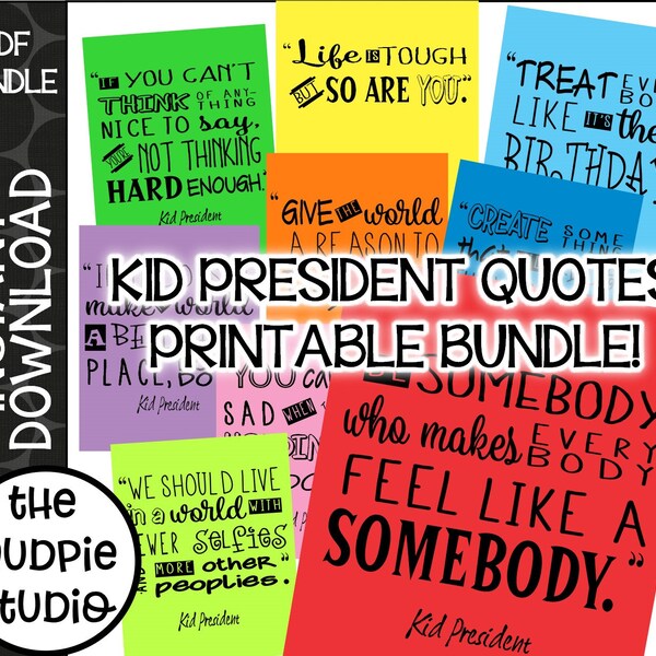 Kid President poster, kid president quote, kid president printable, classroom decor, teacher printable, growth mindset printable, download