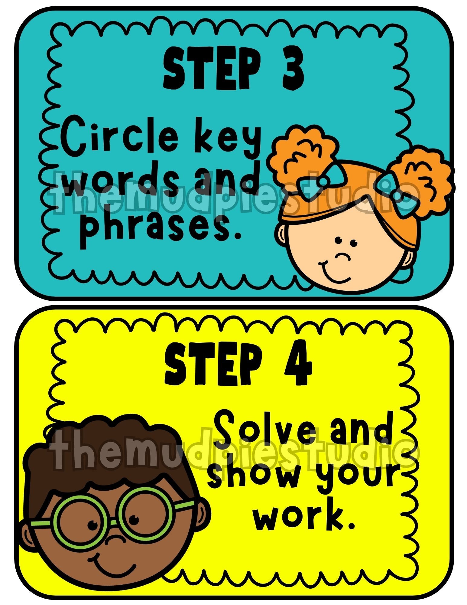 Math Problem Solving Strategy Posters – Classroom Decor (digital ...