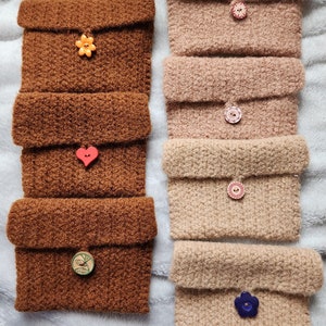 Carteras de fieltro de lana / Cartera de lana / Estuche de lana / Estuche para teléfono / Estuche para cosméticos / Estuche para joyas