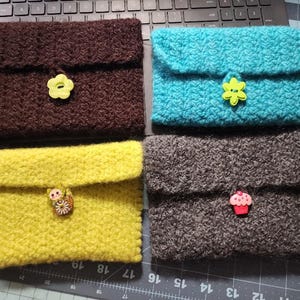 Carteras de fieltro de lana / Cartera de lana / Surtido de colores / Estuche de lana / Estuche para teléfono / Estuche para cosméticos / Estuche para joyas