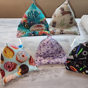 CELL PHONE Stand | Mobile Phone Stand| Kindle Stand | Phone Pillow | Fabric Phone Stand | Desert Dogs, Donuts, Tools, Under the Sea, Flowers