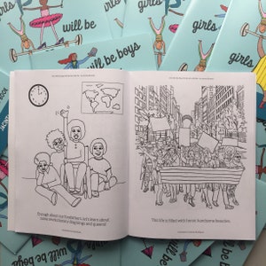 Non-Binary/ Queer Coloring Book by Jacinta Bunnell: Girls Will Be Boys Will Be Girls Will Be...LGBTQAI Coloring/Colouring BookGift Book image 6