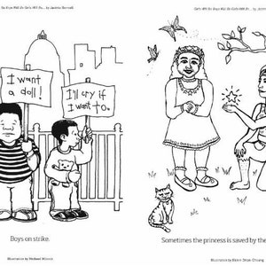 Non-Binary/ Queer Coloring Book by Jacinta Bunnell: Girls Will Be Boys Will Be Girls Will Be...LGBTQAI Coloring/Colouring BookGift Book image 4