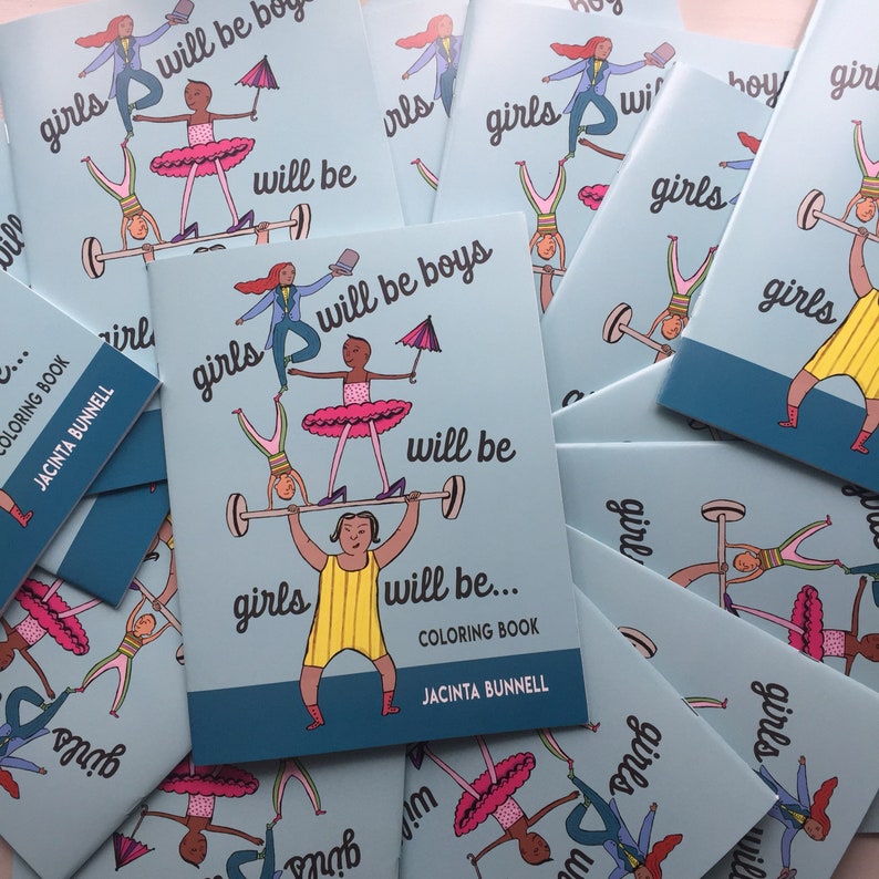 Non-Binary/ Queer Coloring Book by Jacinta Bunnell: Girls Will Be Boys Will Be Girls Will Be...LGBTQAI Coloring/Colouring BookGift Book image 5