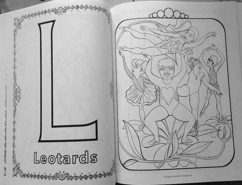 LGBTQAI Queer Childrens or Adults Coloring Book by Jacinta Bunnell & Leela Corman The Big Gay Alphabet Coloring/Colouring Book image 4