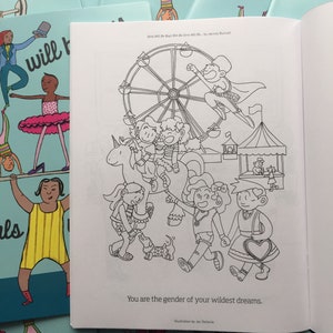 Non-Binary/ Queer Coloring Book by Jacinta Bunnell: Girls Will Be Boys Will Be Girls Will Be...LGBTQAI Coloring/Colouring BookGift Book image 8