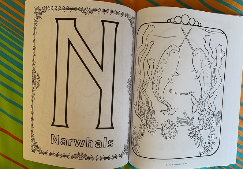 LGBTQAI Queer Childrens or Adults Coloring Book by Jacinta Bunnell & Leela Corman The Big Gay Alphabet Coloring/Colouring Book image 10