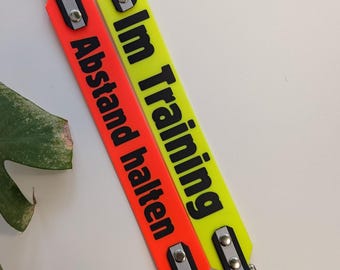 Leinenadapter Personalisiert ,Hundeleine, Hundezubehör, Hundetraining, Angsthund, Abstandhalter, Hund, Biothane, Leine