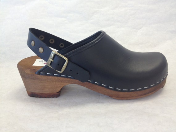 clog with ankle strap