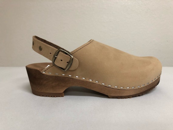 clog with ankle strap